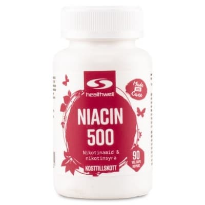 Healthwell Niacin 500 – Bäst i test – niacin bäst i test 2026
