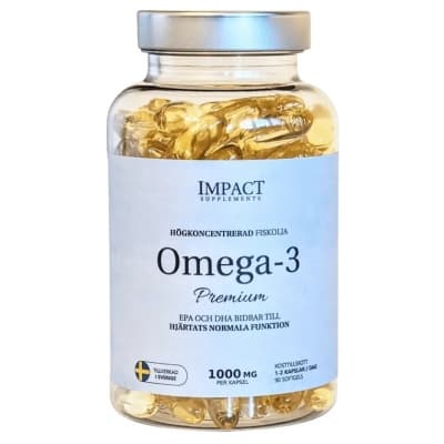 Impact Supplements Omega-3 Premium – Toppklassval – omega 3 kapslar bäst i test 2026
