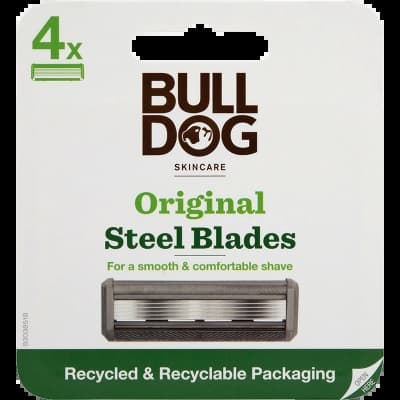 Bulldog Original Steel Blades Rakblad 4 St – Budgetfavorit – rakblad herr bäst i test 2026