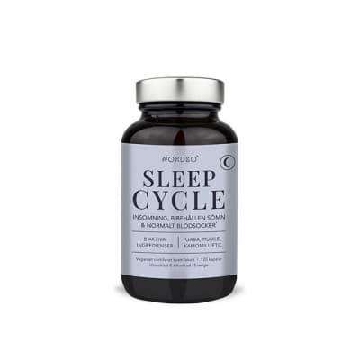 Nordbo Sleep Cycle  120 Kapslar – Bäst för långtid – receptfria insomningstabletter bäst i test 2026