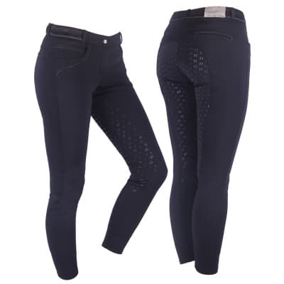 Qhp - Helskodda Ridbyxor Softshell Alexa Anti-slip - Svart – Mest vädertålig – ridbyxor bäst i test 2026