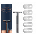 King C. Gillette Dubbeleggad Säkerhetshyvel 5 Rakblad