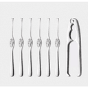 Hardanger Bestikk Skaldjurset 7 Delar M. Knäckare