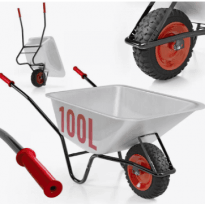 Timbertech - Skottkärra - Galvaniserat Stål – Budgetfavorit – skottkärra bäst i test 2026