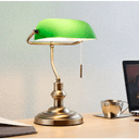 Milenka - Skrivbordslampa Med Grön Skärm