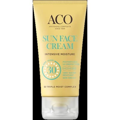 Aco Sun Face Cream Spf 30, 50 Ml – Vattentåligast – solkräm för ansiktet bäst i test 2026