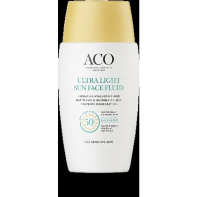 Aco Sun Light Face Fluid Spf 50+, 40 Ml – Toppval utan doft – solkräm för ansiktet bäst i test 2026