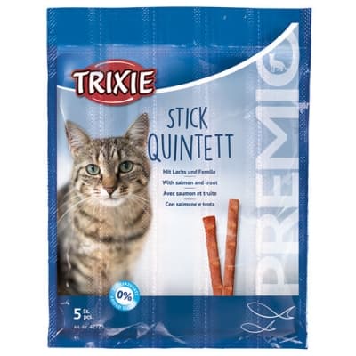 Premio Stick Quintett Lax & öring – Budgetfavorit – tuggpinne katt bäst i test 2026