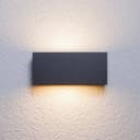 Bente - Kantig Utomhusvägglampa, Grafit