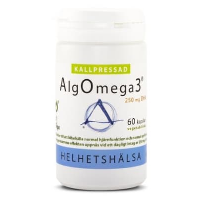 Helhetshälsa Kallpressad Algomega 3 – Toppklassval – vegansk omega 3 bäst i test 2026