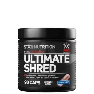 Star Nutrition Ultimate Shred  Viktminskningstable – Starkaste energin – viktminskningstabletter bäst i test 2026