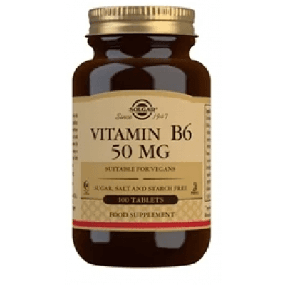 Solgar Vitamin B6 100 Tabletter – Tablettfavorit – vitamin b6 pyridoxin bäst i test 2026