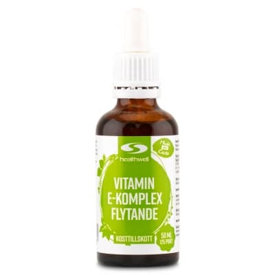 Healthwell Vitamin E Komplex Flytande – Toppval flytande – Vitamin E bäst i test 2026