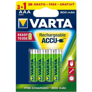 Varta 5670 3 1 st Laddningsbara Batterier ACCU AAA Ni-MH/800mAh/1,2V