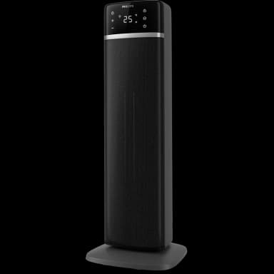 Philips 5000-serien Energieffektiv Uppkopplad Tornfläktvärmare, 2000W, upp till 50% energibesparing, 5 säkerhetsfunktioner, 4 lägen, 60° oscillering, tyst, svart, mörkgrå (CX5120/11)