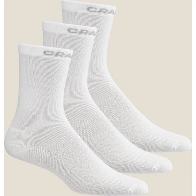 Craft Core Dry High Strumpor 3-Pack - Vit – Bäst i test – löparstrumpor bäst i test 2026