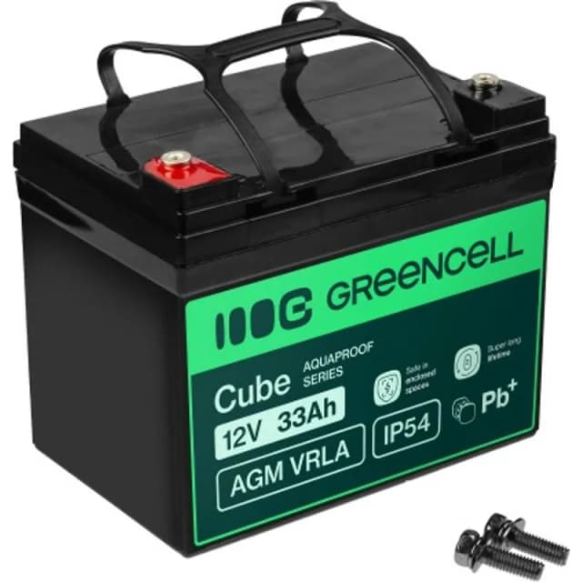 Green Cell Cube AGM VRLA IP54 12V 33Ah Battery – Bäst i test – atv-batteri bäst i test 2026