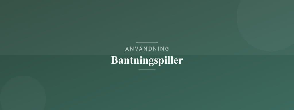 Användning bantningspiller