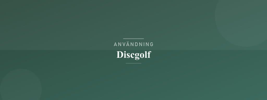 Användning discgolf