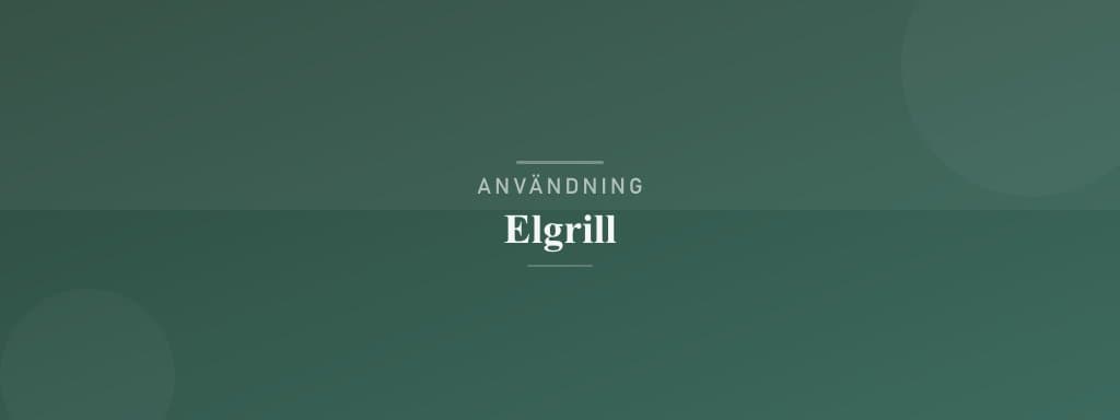 Användning elgrill