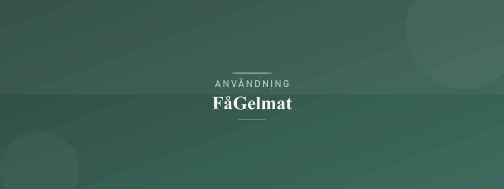 Användning fågelmat