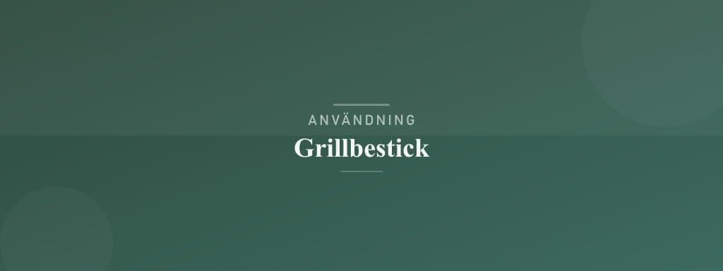 Användning grillbestick