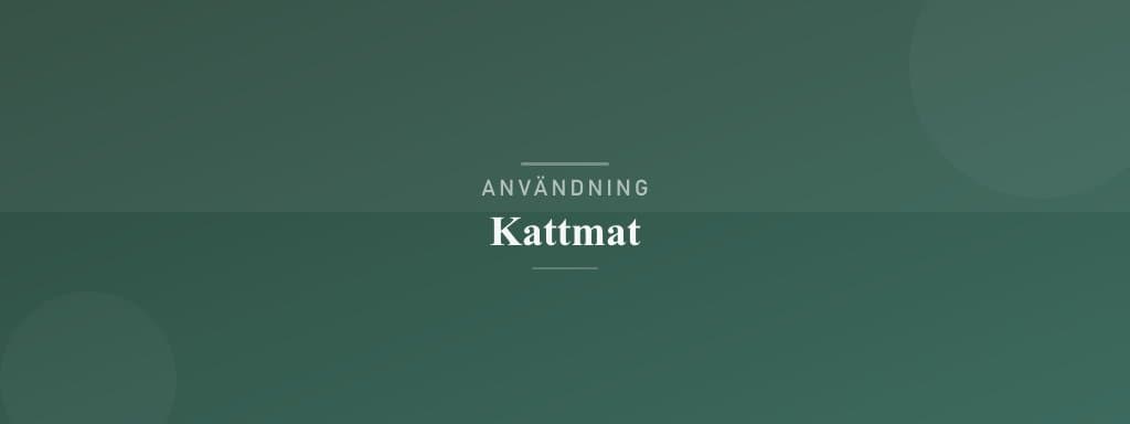 Användning kattmat