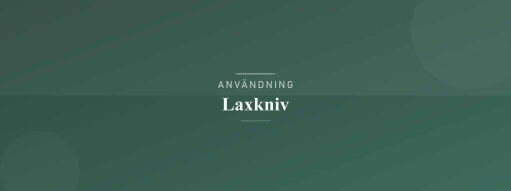 Användning laxkniv