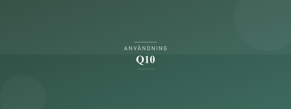 Användning q10