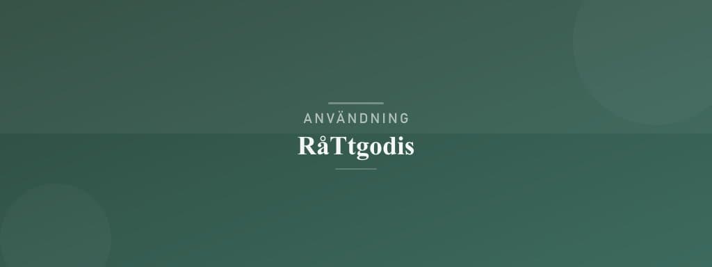 Användning råttgodis