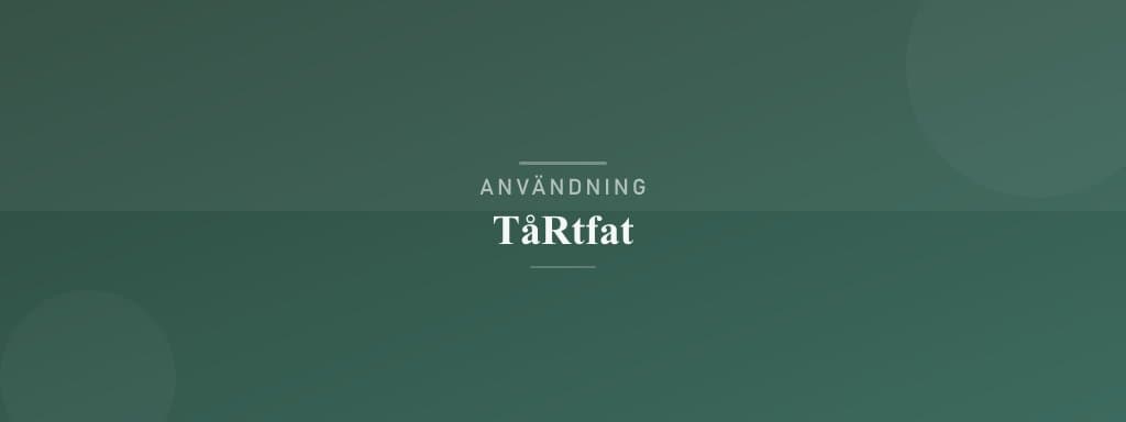Användning tårtfat