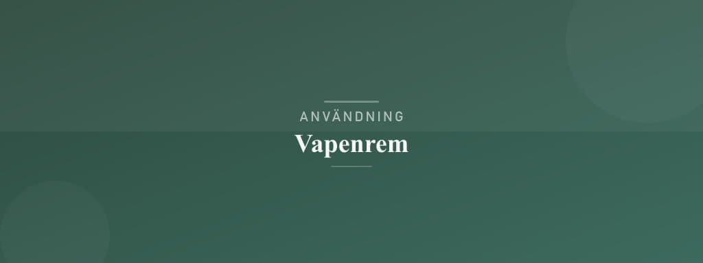 Användning vapenrem