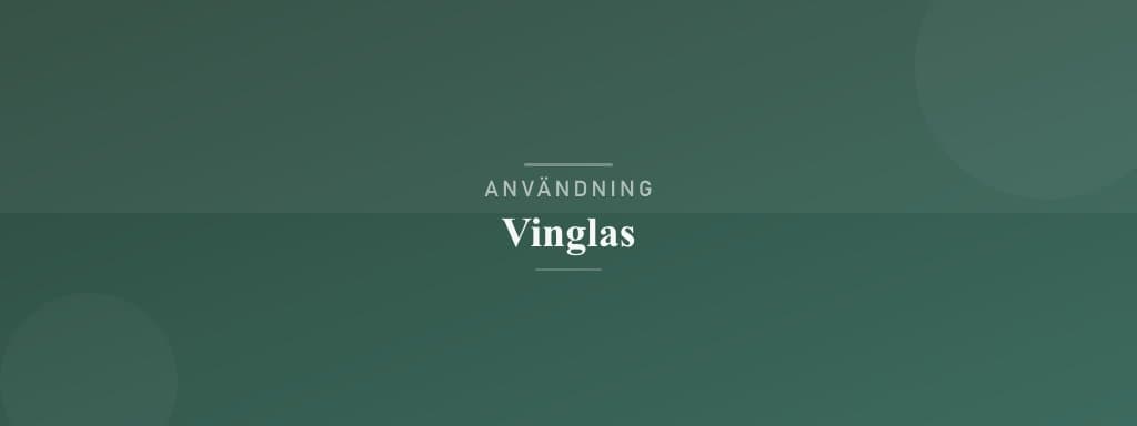 Användning vinglas