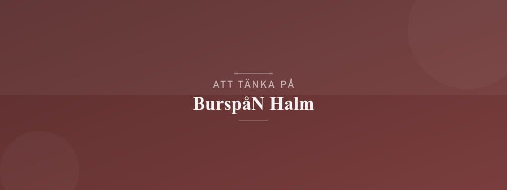 Vanliga misstag med burspån halm