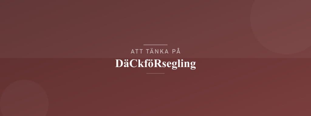Vanliga misstag med däckförsegling