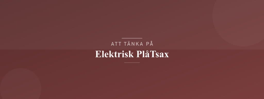 Vanliga misstag med elektrisk plåtsax