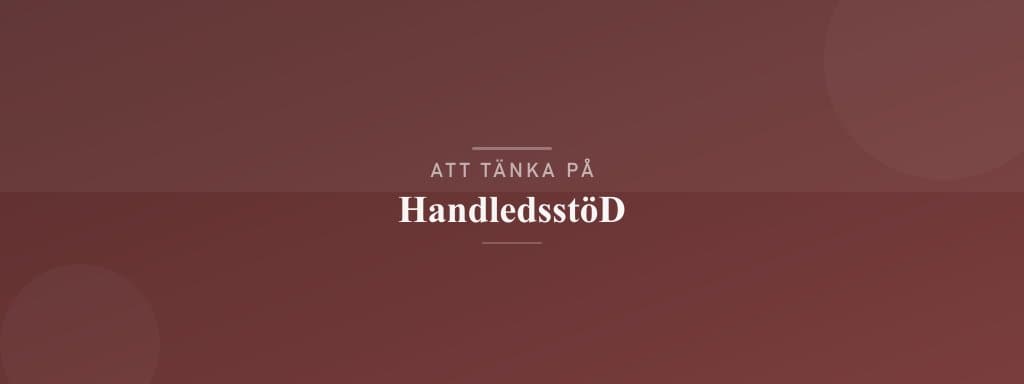 Vanliga misstag med handledsstöd