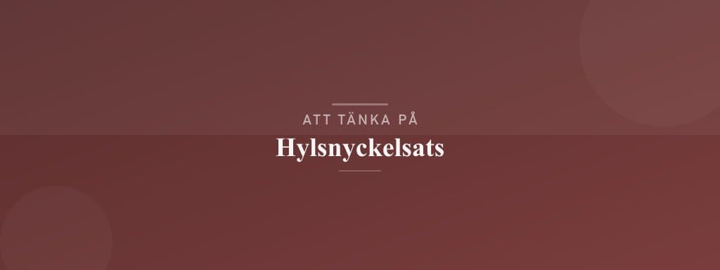 Vanliga misstag med hylsnyckelsats