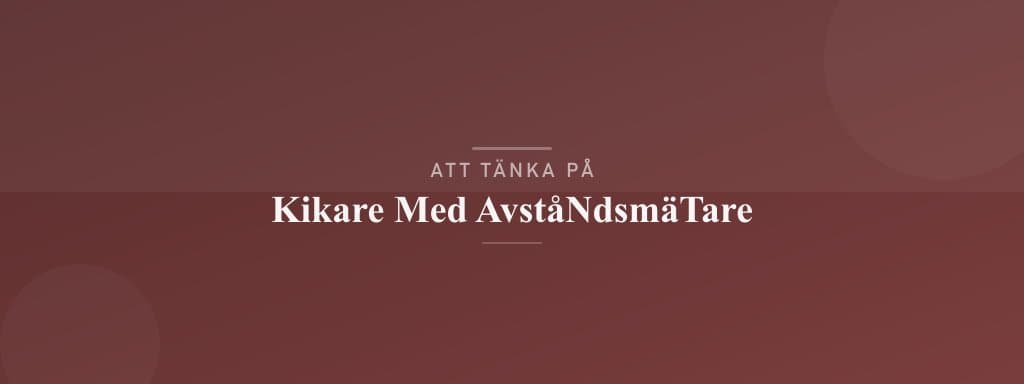 Vanliga misstag med kikare med avståndsmätare