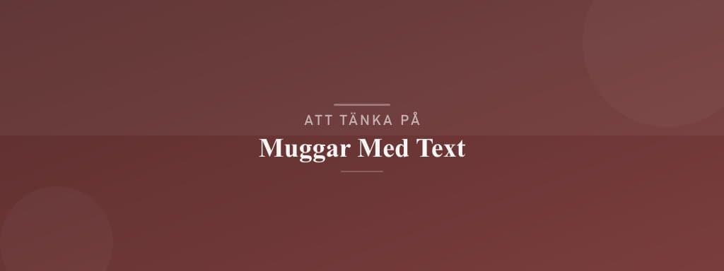 Vanliga misstag med muggar med text
