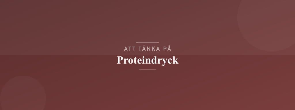 Vanliga misstag med proteindryck