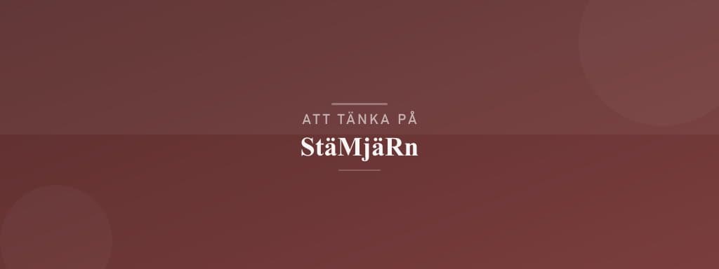 Vanliga misstag med stämjärn