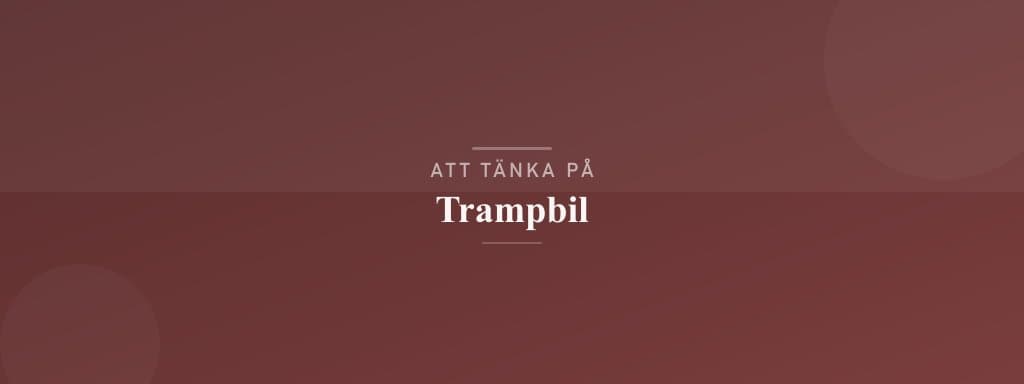 Vanliga misstag med trampbil