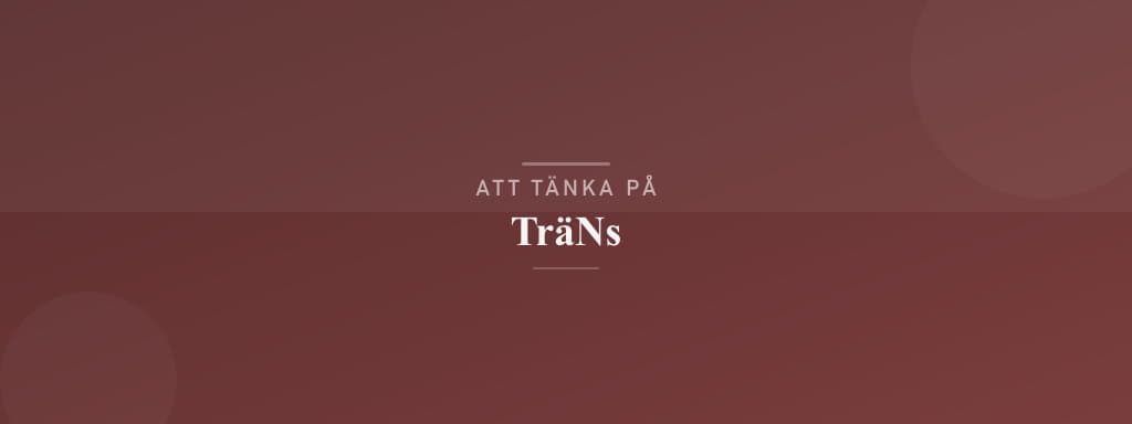 Vanliga misstag med träns