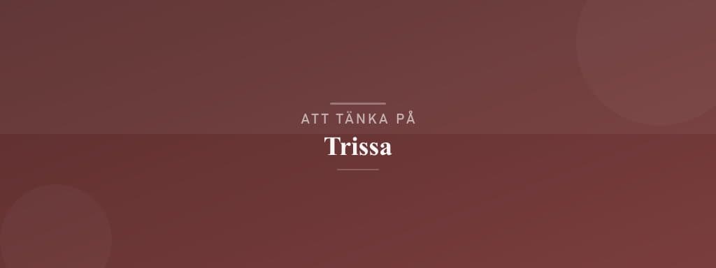 Vanliga misstag med trissa