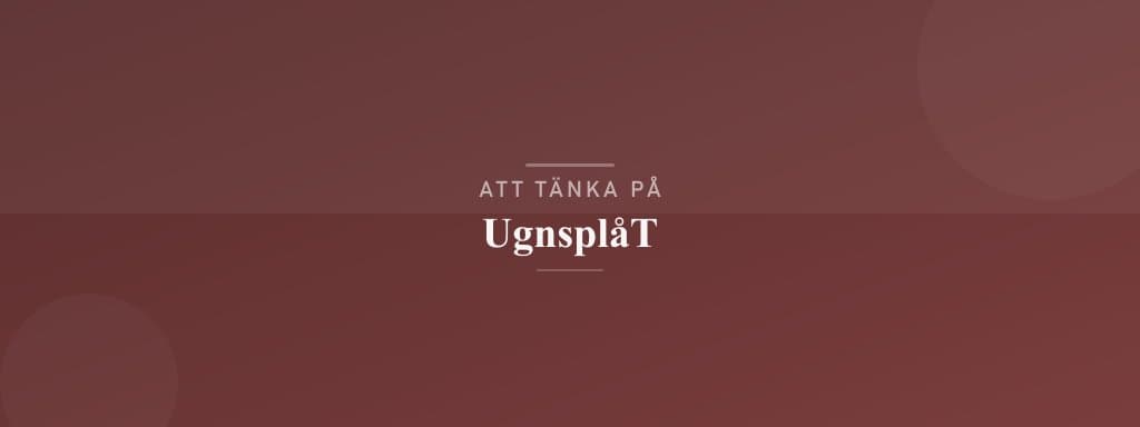 Vanliga misstag med ugnsplåt