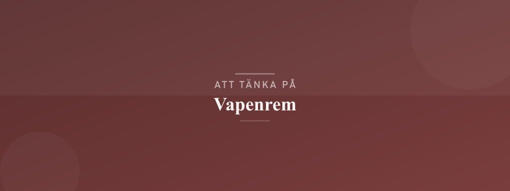 Vanliga misstag med vapenrem