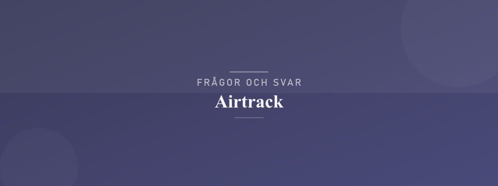Vanliga frågor om airtrack
