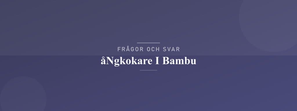 Vanliga frågor om ångkokare i bambu