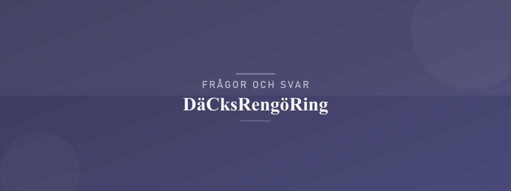Vanliga frågor om däcksrengöring